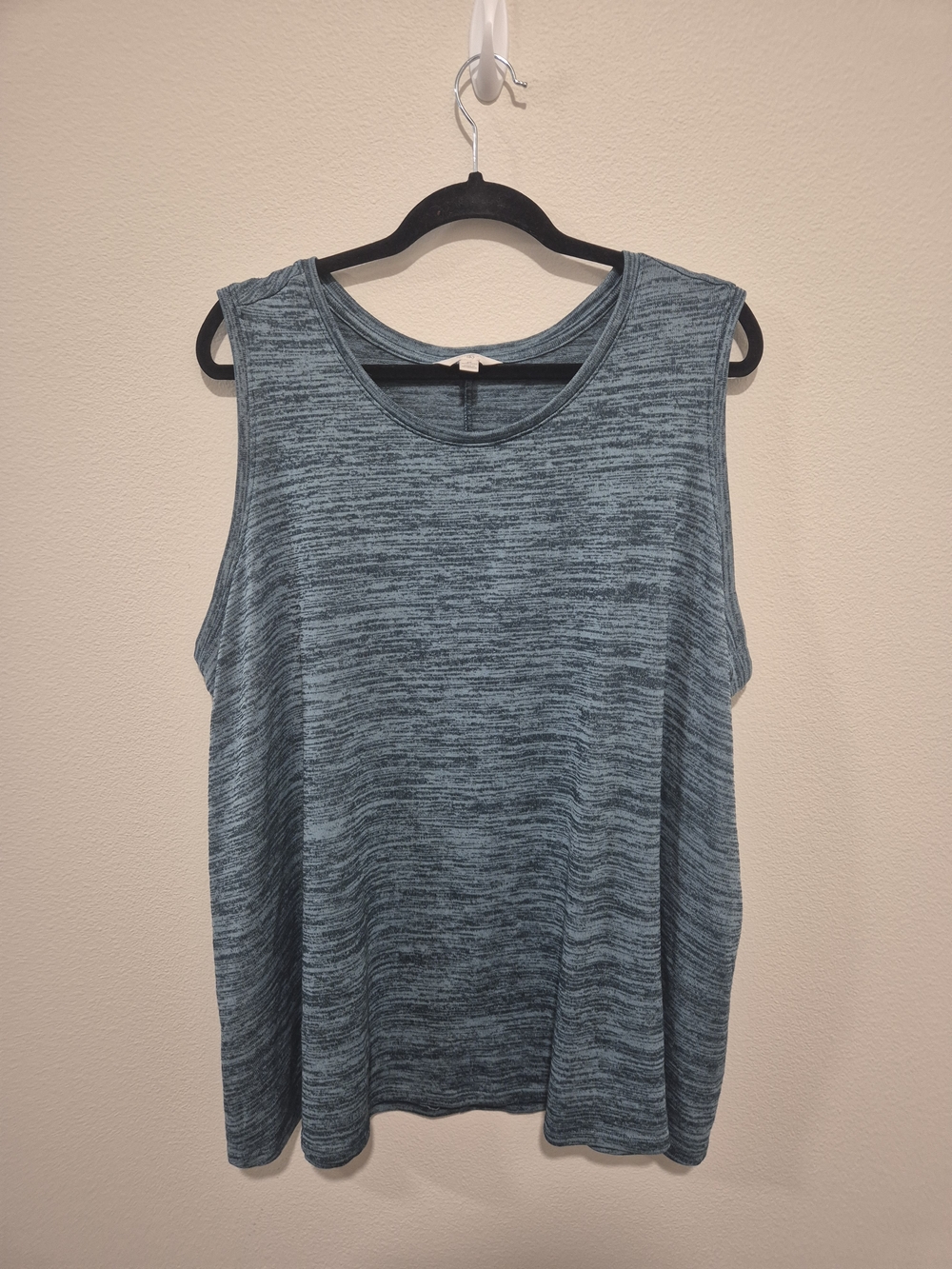 Terra & Sky Teal Marled Sleeveless Tank